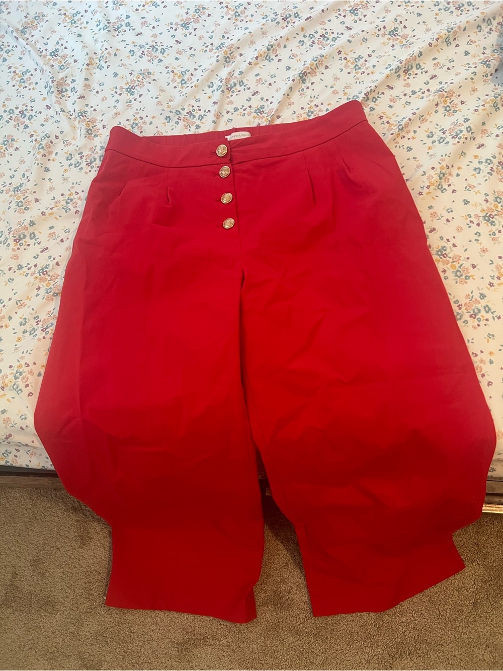 Charter Club Red Button-Front Bermudas